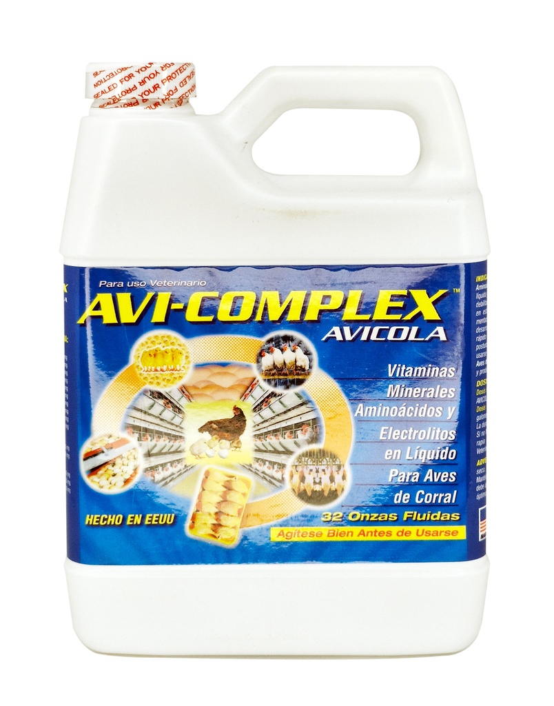 Avi-Complex Vitaminas, Minerales, Aminoacidos 32 oz.