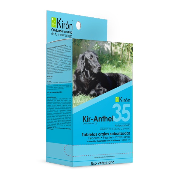 Kir-Anthel 35, Caja Dispensador de 10 Blisters de 1 Tableta