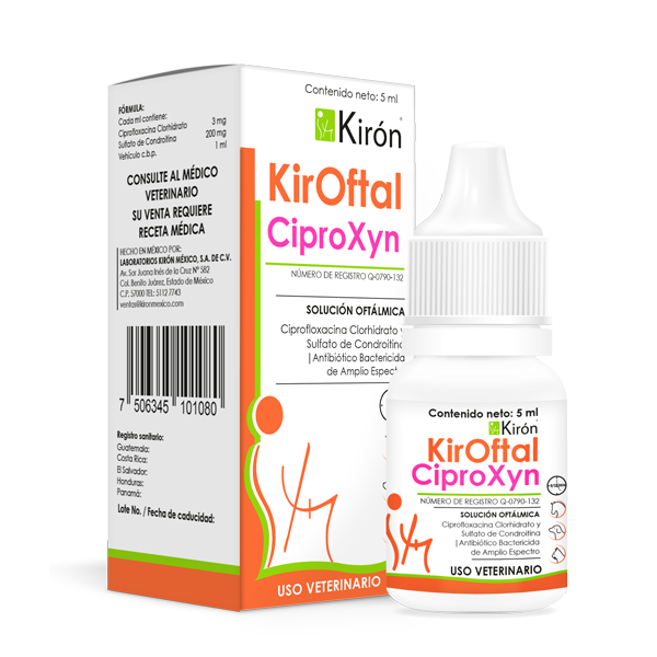 KirOftal Ciproxyn, Solucion Oftalmica 5 ml.