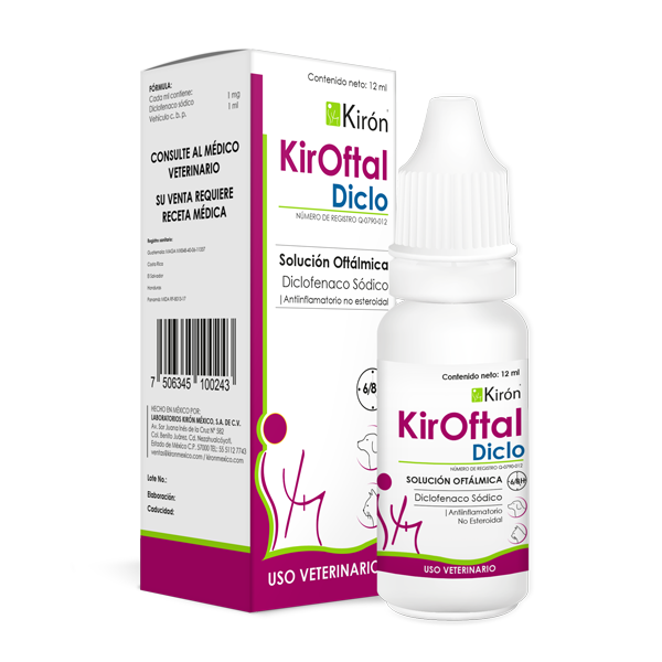 KirOftal Diclo, Solucion Oftalmica 12 ml.