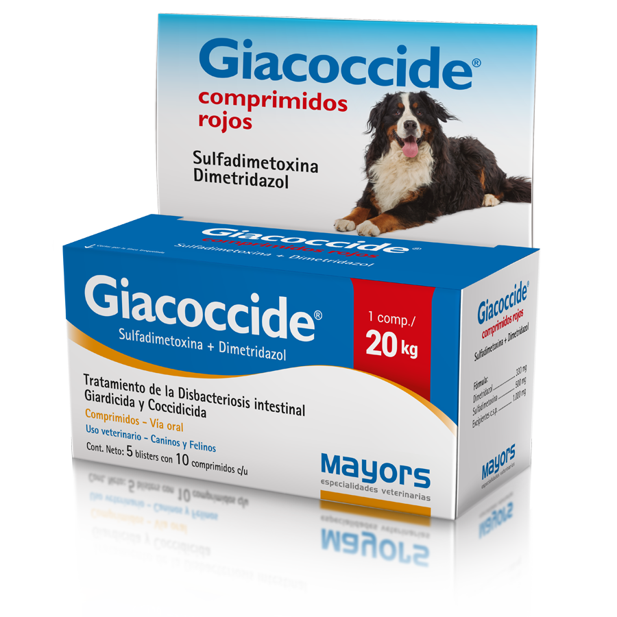 Giacoccide Rojo 20 kg., 100 Comprimidos