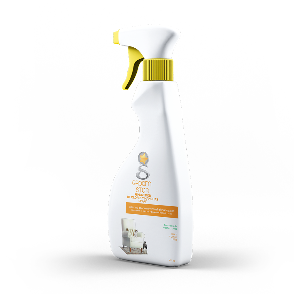 Groom Star Quita Olores y Manchas Solucion, 400 ml.