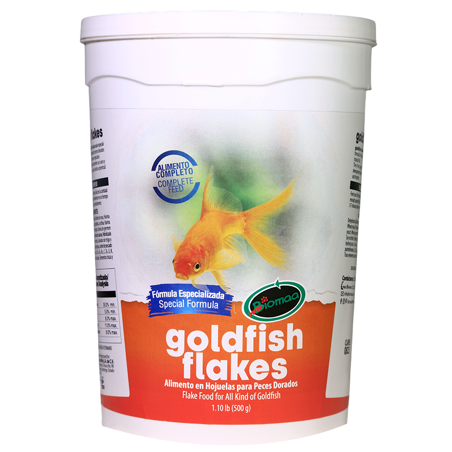 Alimento Goldfish Flakes, 500 g.