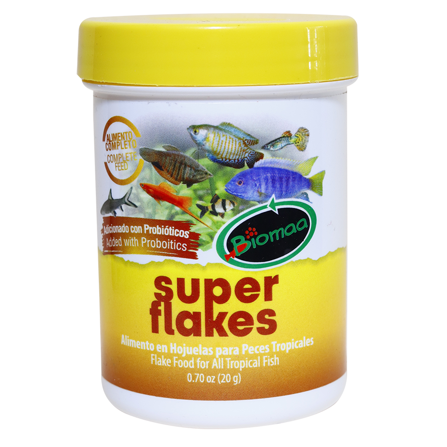 Alimento Super Flakes, 20 g.