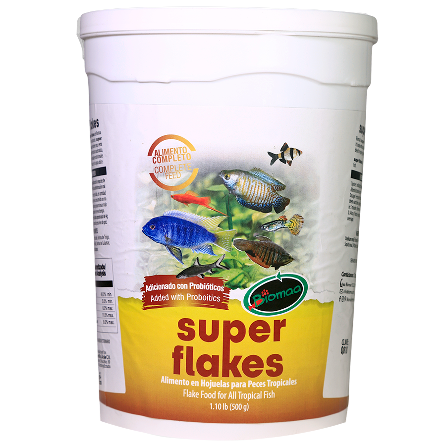 Alimento Super Flakes, 500 g.