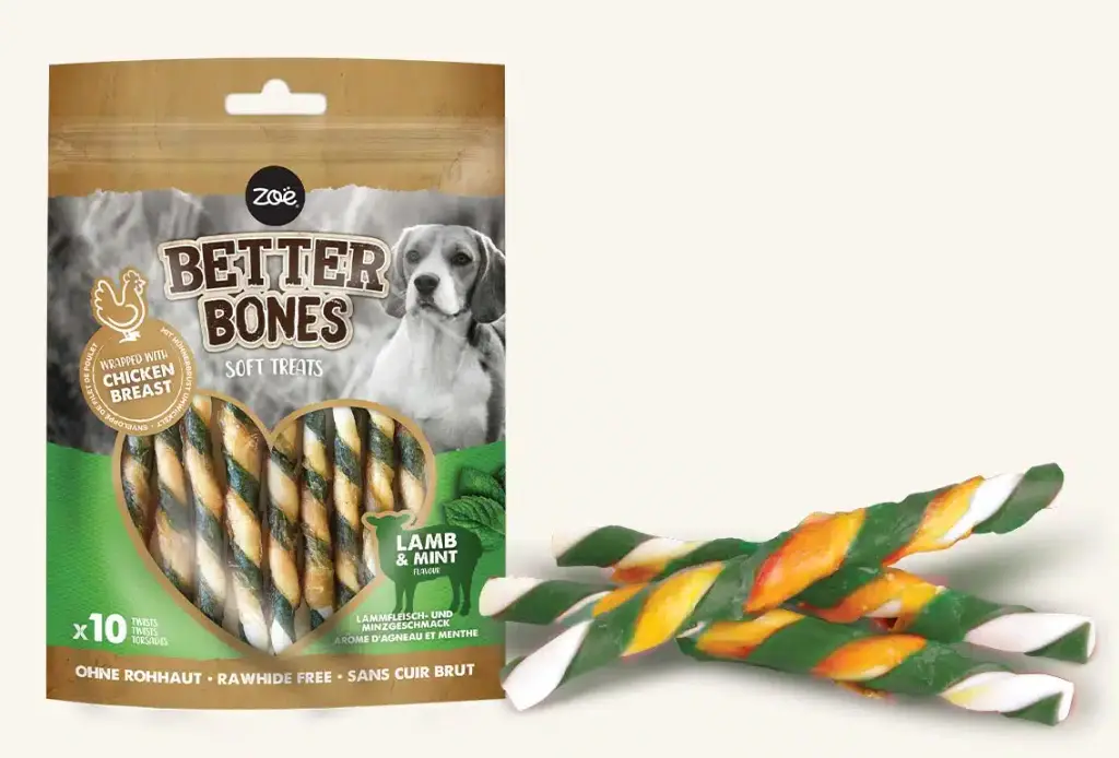 Zeus Better Bones Pollo Twist Sabor Cordero con Menta x 10 unid.