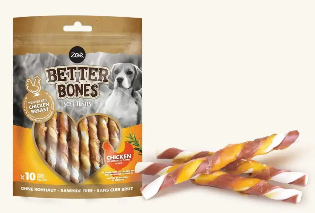 Zeus Better Bones Twists Sabor Pollo Asado y Tomillo 10 unid.