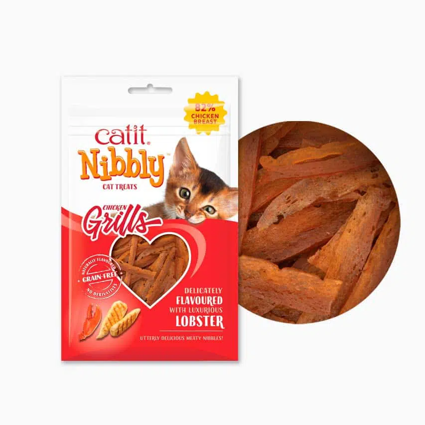 Catit Nibbly Asado Sabor Pollo & Langosta 30 g.
