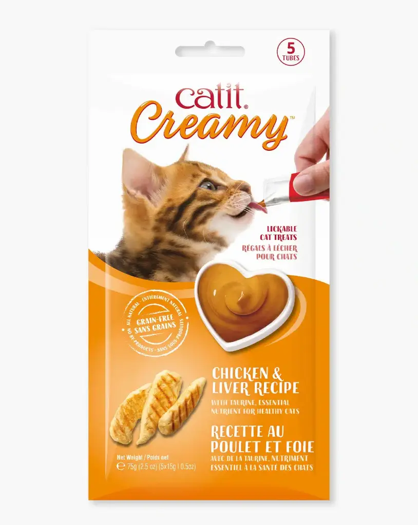 Catit Pollo Cremoso 4 uni. x 10 g.