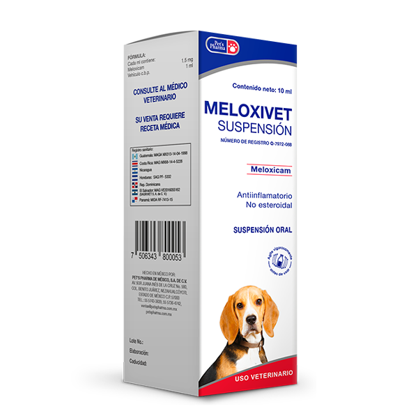 Meloxivet Suspension, Frasco 10 ml.