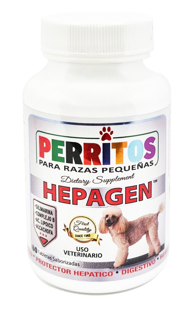 Perritos Hepagen, 60 Tabletas