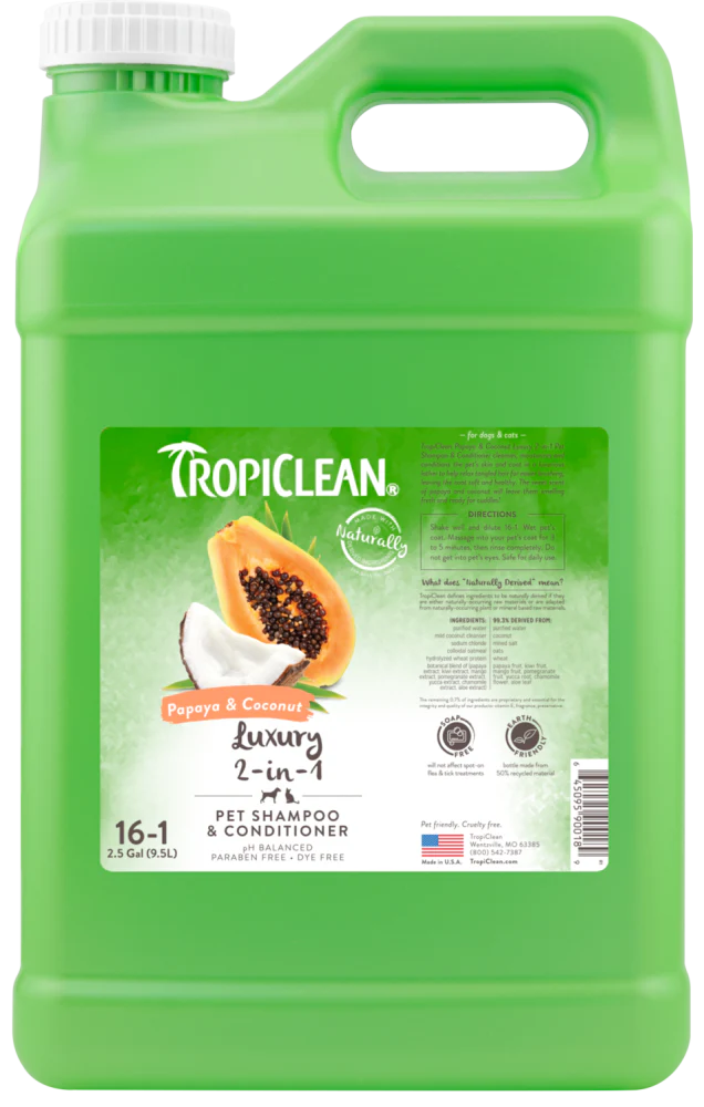 Shampoo & Acondicionador Luxury Papaya & Coco, (2.5 gal.)
