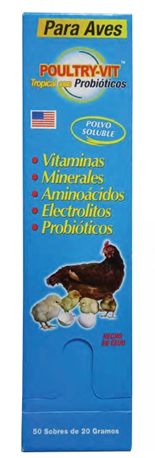 Poultry-Vit Tropical, 20 g. Disp. 50 Sobres