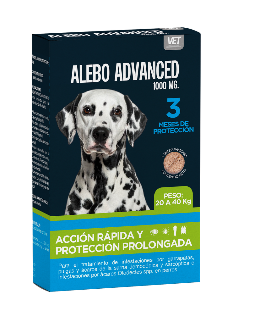 ALEBO de 20 - 40 kg.  Protección 3 Meses.  