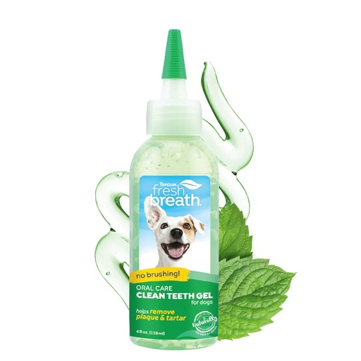 [645095-001008] Aliento Fresco Perro Gel, 4 fl oz. (118 ml.)