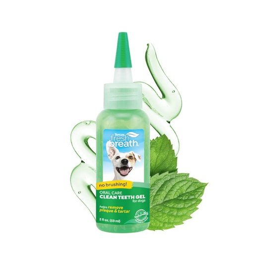 [645095-001077] Aliento Fresco Perro Gel, 2 fl oz. 59 ml.