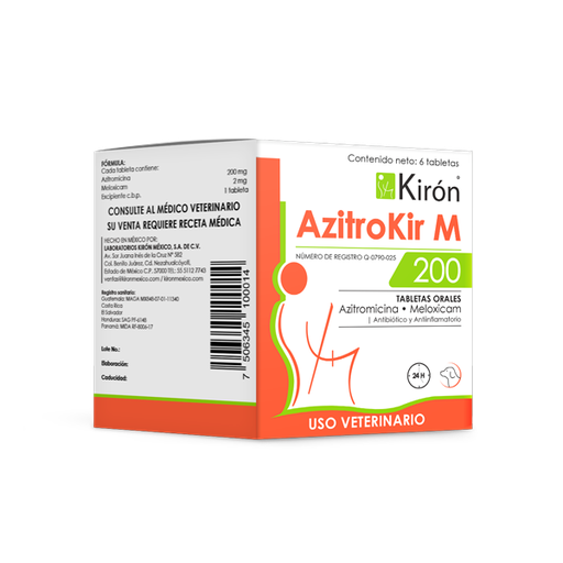 [7-506345-100014] Azitrokir M 200,  Caja de 6 Tabletas