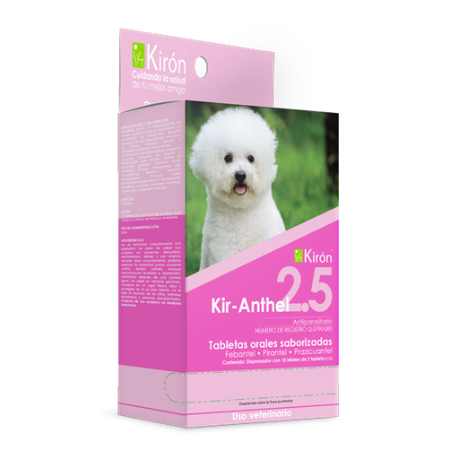 [7-506345-100137] Kir-Anthel 2.5, Caja Dispensador de 10 Blisters de 2 Tabletas