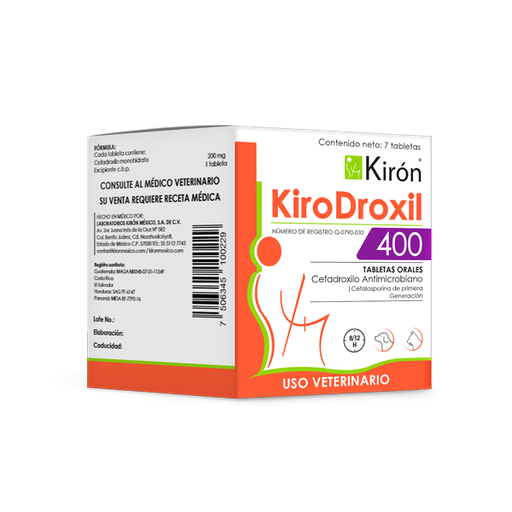 [7-506345-100236] KiroDroxil 400, Caja de 7 Tabletas