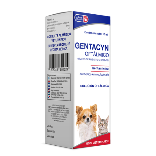[7-506343-801579] Gentacyn Oftalmico, Frasco 10 ml.