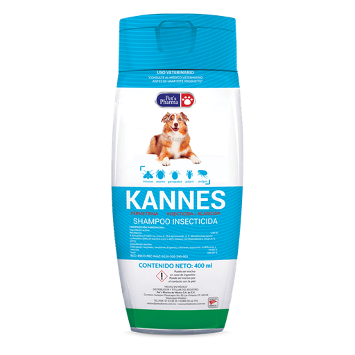 [7-506343-802941] Kannes Shampoo Insecticida, 400 ml.