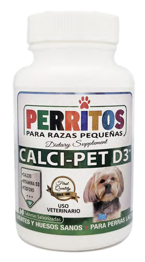 [714193-603152] Perritos Calci Pet D3, 60 Tabletas